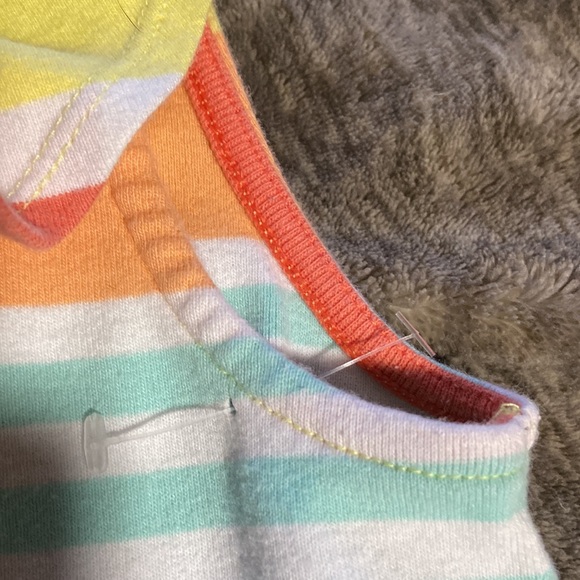 🎉HP ❤️ Gymboree Girls 7 sleeveless ruffle bow top. So cute 🥰 Never worn, new - Picture 4 of 5